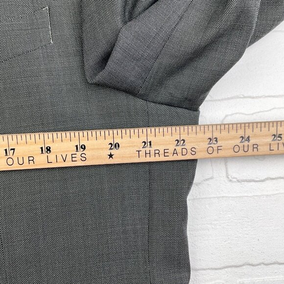 Jos A Bank Blazer Men 43R Gray Reda 1865 Super 110s Wool Classic Career Jacket - Picture 10 of 14